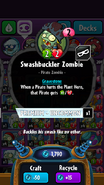 Swashbuckler Zombie's statistics