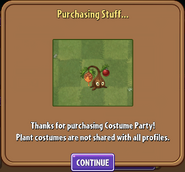 Purchasing Sap-fling's costume (9.4.1)