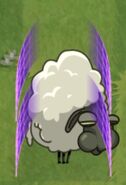 Sheep in a Moonflower's force field