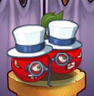 Cherry Bomb (blue and white top hats and monocles)