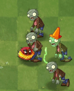 Shocking nearby zombies upon eaten (animated)