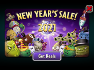 Snow Pea in an advertisement of New Year's Sale 2021