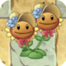 Twin Sunflower (Springening; sun hats tied to heads) ^^