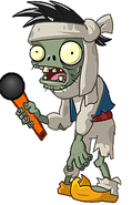 HD Arabian Dagger Zombie holding a microphone