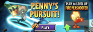 Fire Peashooter in an advertisement for Penny's Pursuit