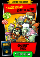 Brain Vendor in an advertisement for the Gourmet Pack
