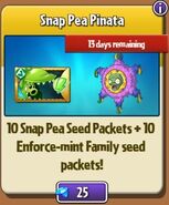 Snap Pea Pinata in the store