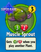 The player receiving Muscle Sprout from a Premium Pack (pre-1.6.27)