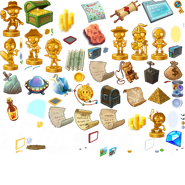 Lunchbox sprites with various items