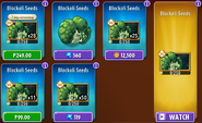 Blockoli's seeds in the store (10.9.1, Special)