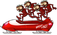 Another HD Zombie Bobsled Team jumping into the bobsled