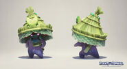 Another set of concept model renders of the Cucumber Samurai set (Plants vs. Zombies: Battle for Neighborville)