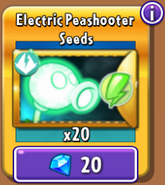 Electric Peashooter's seeds in the store (Gold)