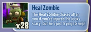 Heal Zombie's stickerbook description in Garden Warfare 1