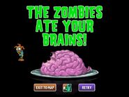 A Jester Zombie ate the player's brains