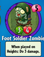 The player receiving a Foot Soldier Zombie from a Premium Pack