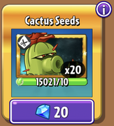 Cactus' seeds in the store (Gold, 9.7.1)