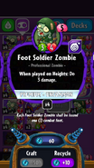 Foot Soldier Zombie's statistics