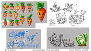 Concept art of Spore-shroom, along with Intensive Carrot and Celery Stalker