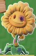 Stuffy Sunflower in the stickerbook