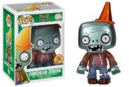 A SDCC exclusive Metallic Conehead Zombie vinil toy