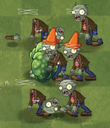 Stunning nearby zombies while blocking
