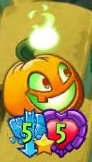 Jack O' Lantern with the Untrickable trait due to Umbrella Leaf's ability