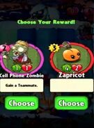 Choice between Cell Phone Zombie and Zapricot