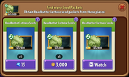 Headbutter Lettuce's seeds in the Almanac section