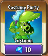 Snap Pea's costume in the store