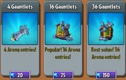 Gauntlets in the store (pre 8.4.2)