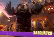 Sasquatch at the beginning of the boss fight