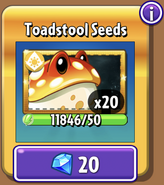 Toadstool's seeds in the store (Gold, 9.6.1)