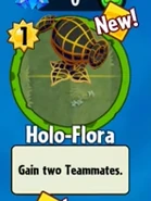 The player receiving Holo-Flora from a premium pack