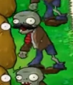 Mustache Zombie without an arm