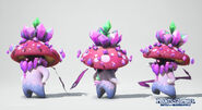 Concept model renders of the Crystal Crusader set (Plants vs. Zombies: Battle for Neighborville)