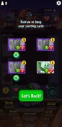 Three Cool Beans in the mulligan phase along with a Snowdrop