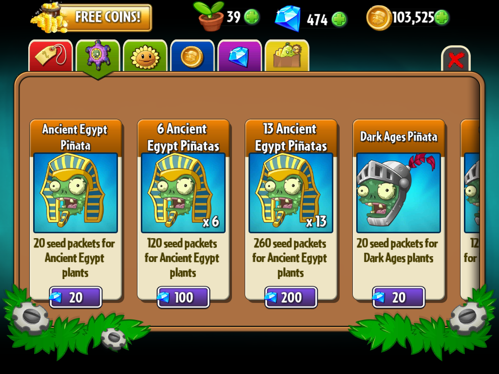 plants zombies 2 locked seed packets
