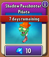 Shadow Peashooter Piñata in the new store