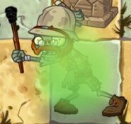 A stunned Explorer Zombie