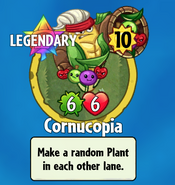 The player receiving Cornucopia from a Premium Pack