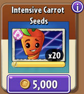 Intensive Carrot's seeds in the store (9.7.1)