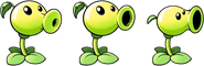 Collection of Peashooter concept art (Plants vs. Zombies 2)