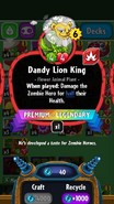 Dandy Lion King's statistics