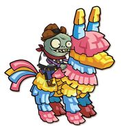 Zombie Bull Rider riding a Piñata in an Imp Week promotional picture