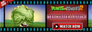 Headbutter Lettuce in an advertisement in the main menu screen
