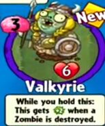 The player receiving Valkyrie from a Premium Pack