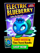 Electric Blueberry on the advertisement for the Time Travel Bundle