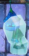 Turret-Head Zombie in a Frozen block