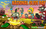 Knight Zombie on an ad of National Olive Day